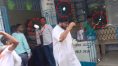 পুলিশকে হুমকি দেওয়ার অভিযোগে গ্রেপ্তার তৃণমূল নেতা, থানার সামনেই ‘ডিম থেরাপি’