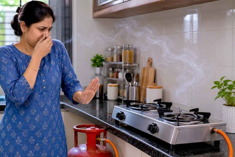 রান্নাঘরে গ্যাস লিকের গন্ধ? ঘাবড়ে গিয়ে এই মস্ত ভুলগুলো করবেন না