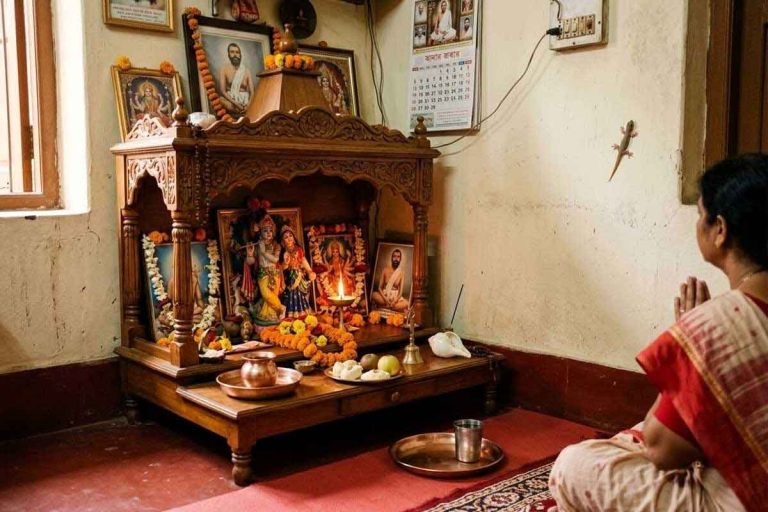 ঠাকুরঘরে টিকটিকির আনাগোনা কি মা লক্ষ্মীর আশীর্বাদ? কী বলছে বাস্তুশাস্ত্র