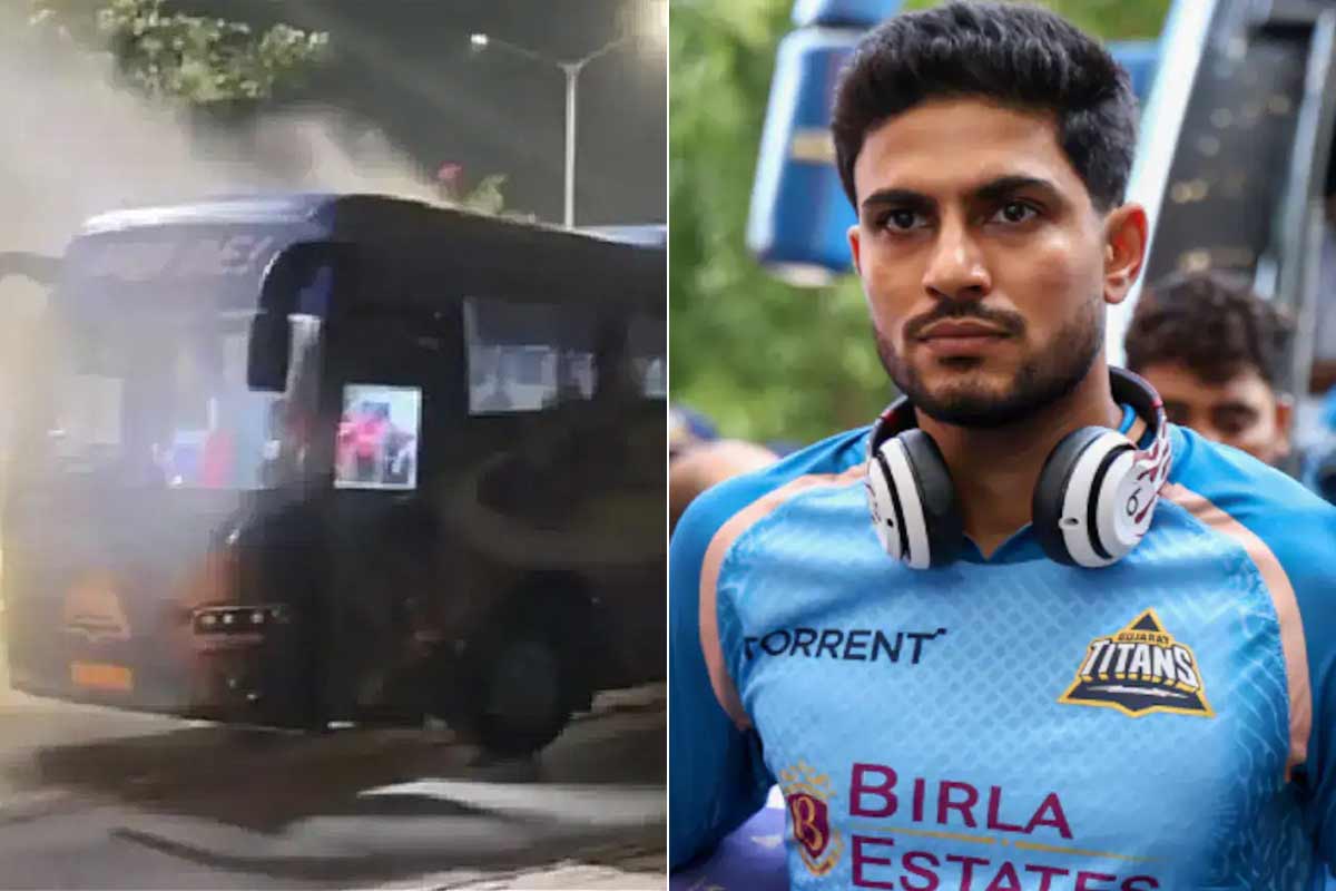 ফাইনালে স্বপ্নভঙ্গের পরেই বড় বিপর্যয়, আগুনের গ্রাসে গুজরাট টাইটান্সের টিম বাস