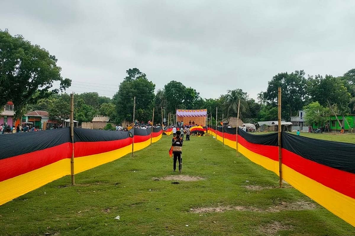 FIFA World Cup 2026: 7.5 KM long Germany's flag in Bangladesh