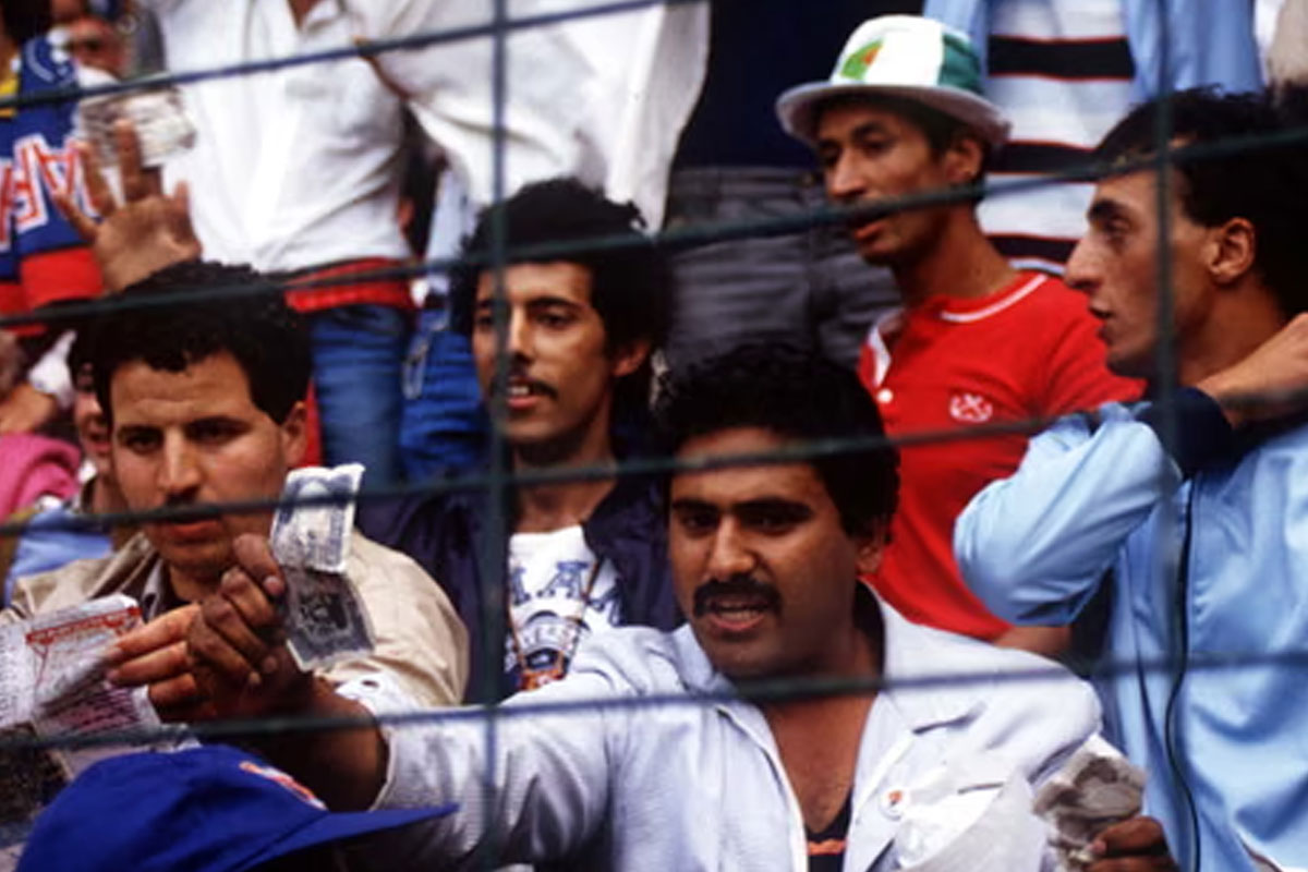 Spectators showing money to the footballers in that ‘disgraced’ match in 1982 FIFA World Cup