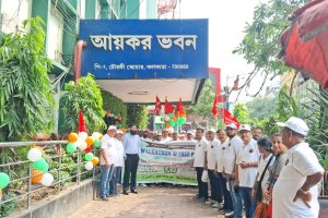 নতুন সংকল্পের ছবি আয়কর ভবনে, সবুজের আবাহন ও সুস্থতার অঙ্গীকার আইটিইএফ কর্মীদের
