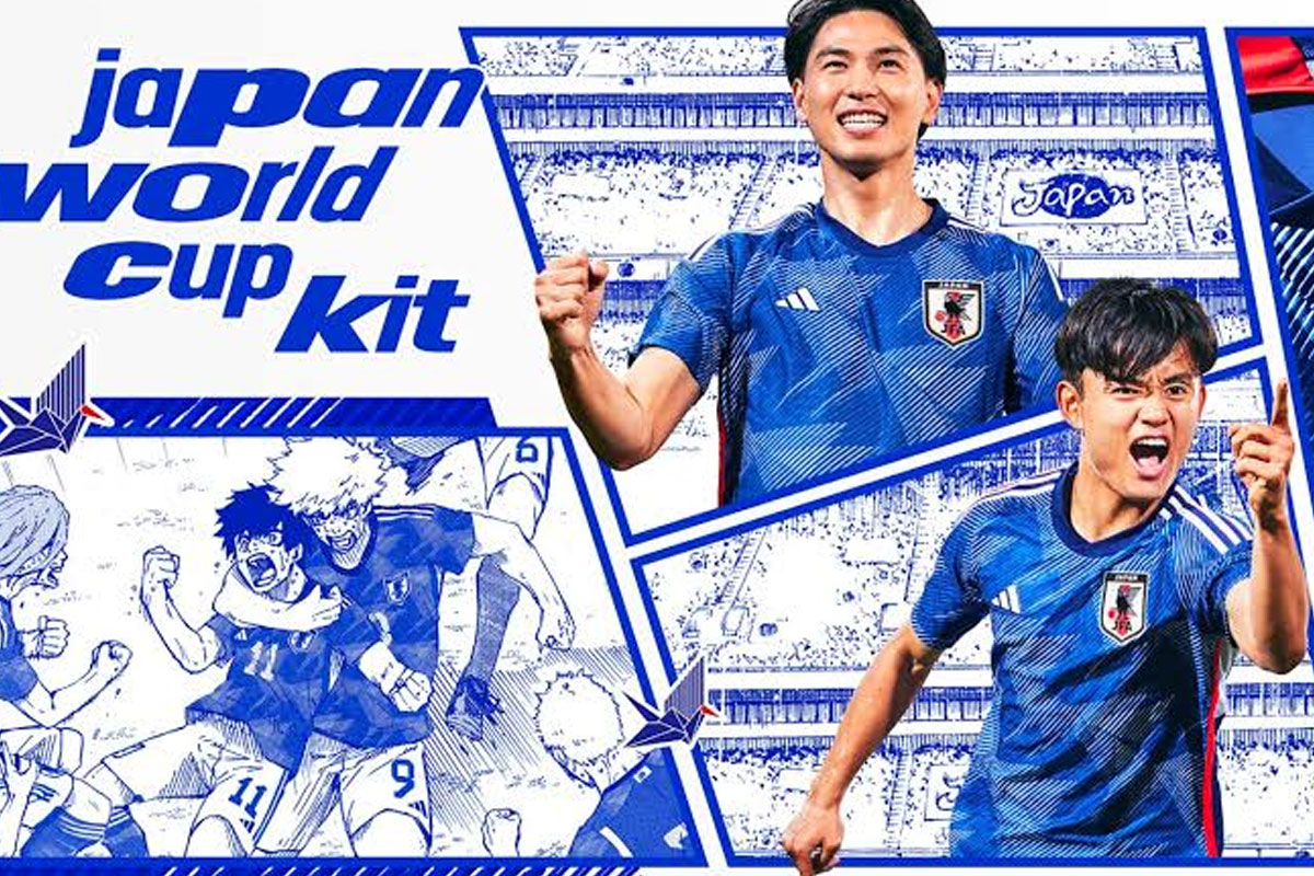 Japan football team's jersey for the 2022 World Cup was inspired by manga