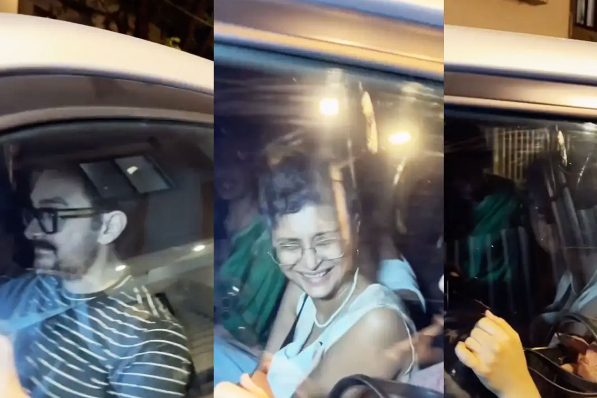 Aamir Khan’s bride-to-be Gauri Spratt shares a ride with ex-wife Kiran Rao