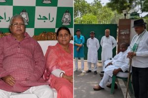 আর জেড প্লাস নিরাপত্তা নেই লালুর, লাঠি হাতেই বাড়ি পাহারায় দলের কর্মীরা