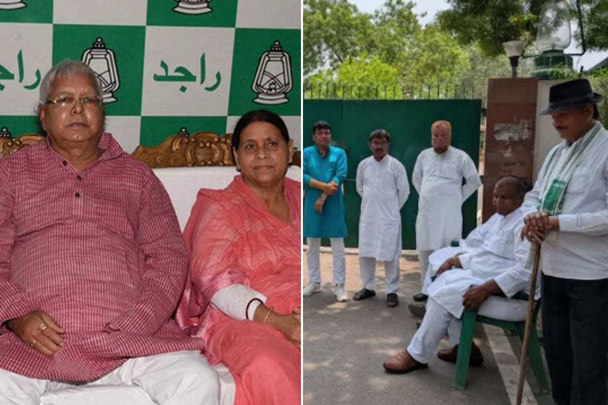 আর জেড প্লাস নিরাপত্তা নেই লালুর, লাঠি হাতেই বাড়ি পাহারায় দলের কর্মীরা