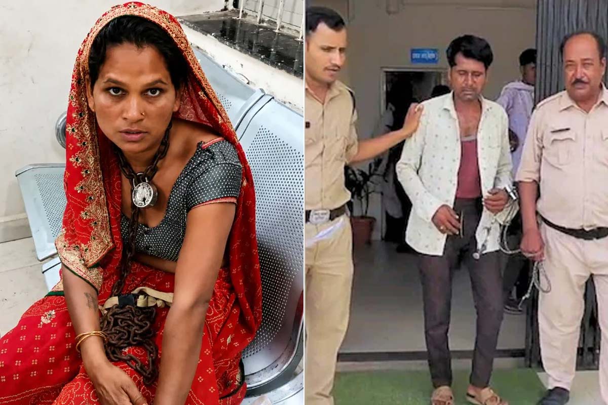 অকথ্য নির্যাতন, তপ্ত লোহার ছ্যাকা! গলায় শিকল বাঁধা অবস্থায় থানায় স্ত্রী, গ্রেপ্তার ‘পাষণ্ড’ স্বামী