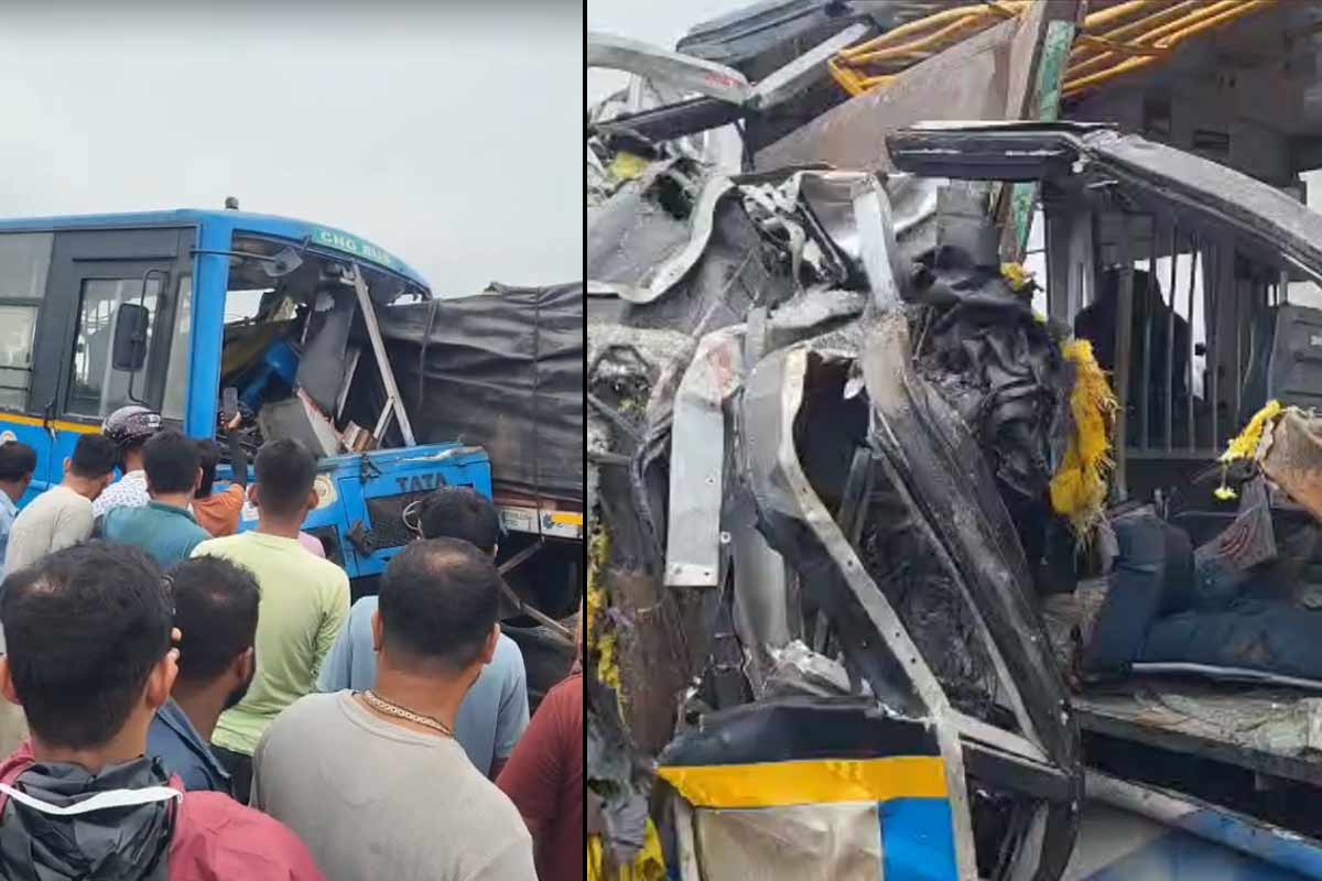 বৃষ্টিভেজা রাস্তায় ভয়াবহ দুর্ঘটনা ময়নাগুড়িতে, বাস-ট্রেলারের সংঘর্ষে বাড়ছে মৃতের সংখ্যা