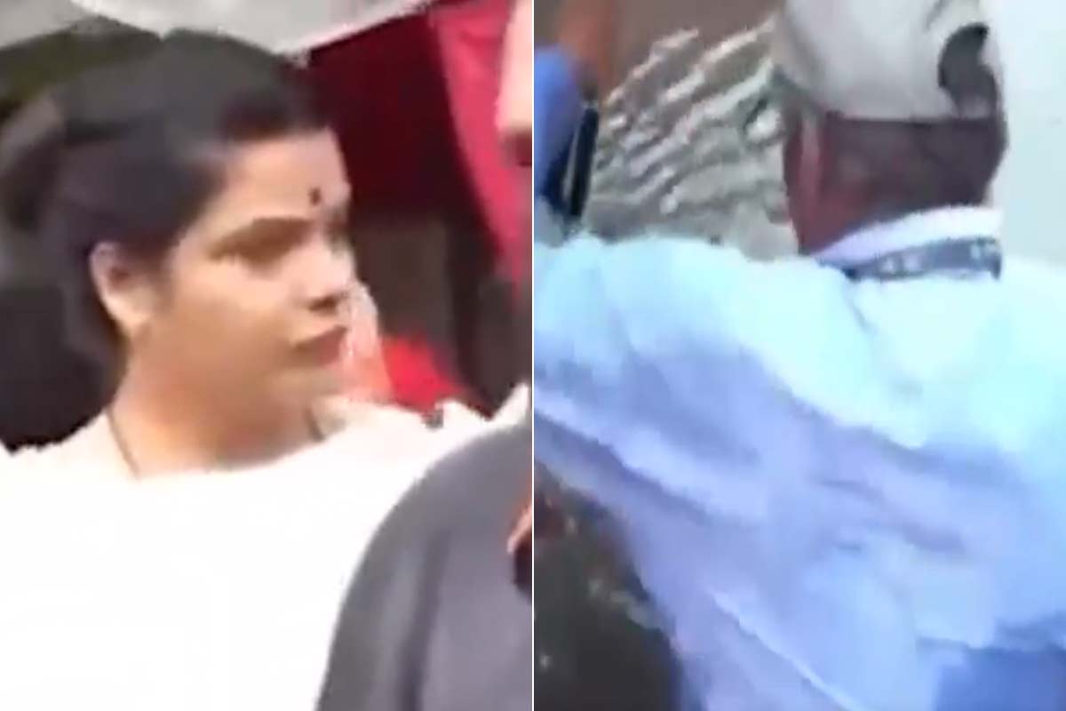 নিকাশি নিয়ে কাজের ‘ফিরিস্তি’ দিচ্ছিলেন মেয়র, হঠাৎই ম্যানহোলে পড়লেন কর্মী!
