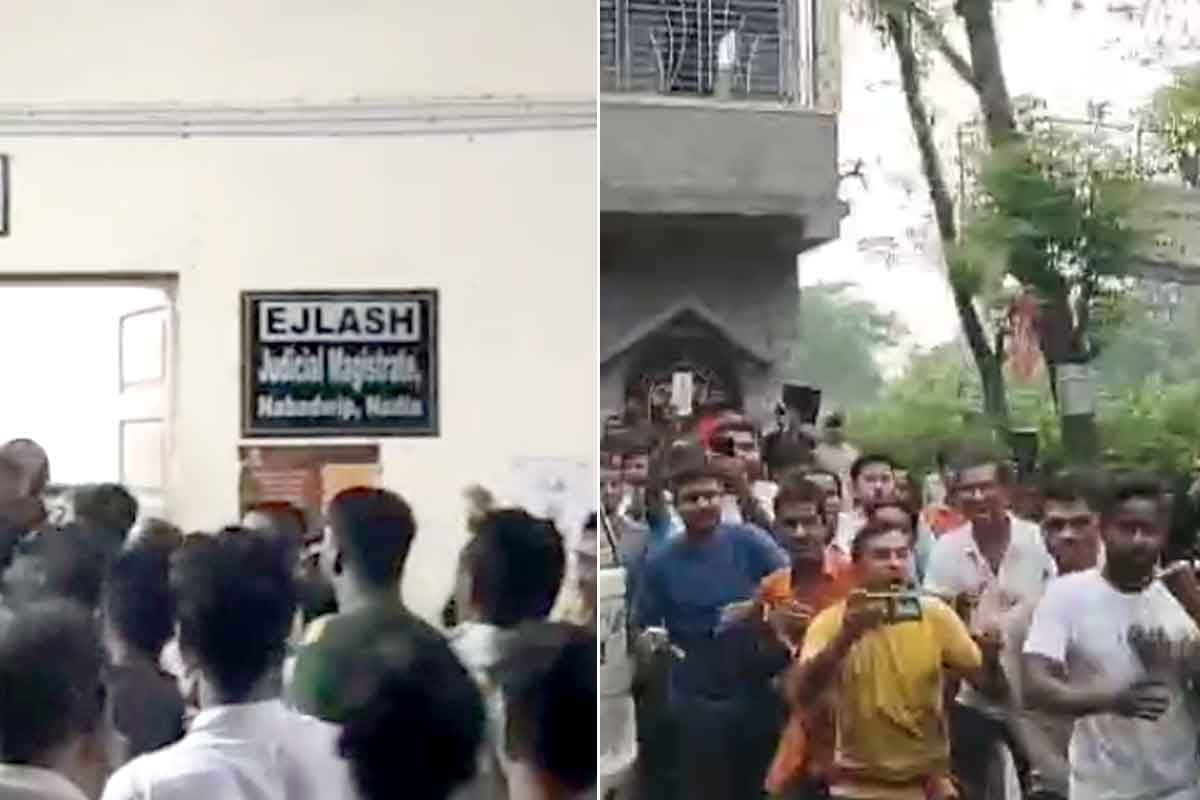 নবদ্বীপের ‘ত্রিপলচোর’ তৃণমূল চেয়ারম্যানের মামলাই লড়লেন না আইনজীবীরা! এজলাসের বাইরে ‘চোর’ স্লোগান, পড়ল ডিম