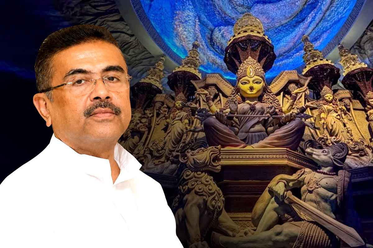 চেতলা অগ্রণীর দুর্গাপুজোর উদ্বোধনে শুভেন্দু অধিকারী! চক্ষুদান করবেন?