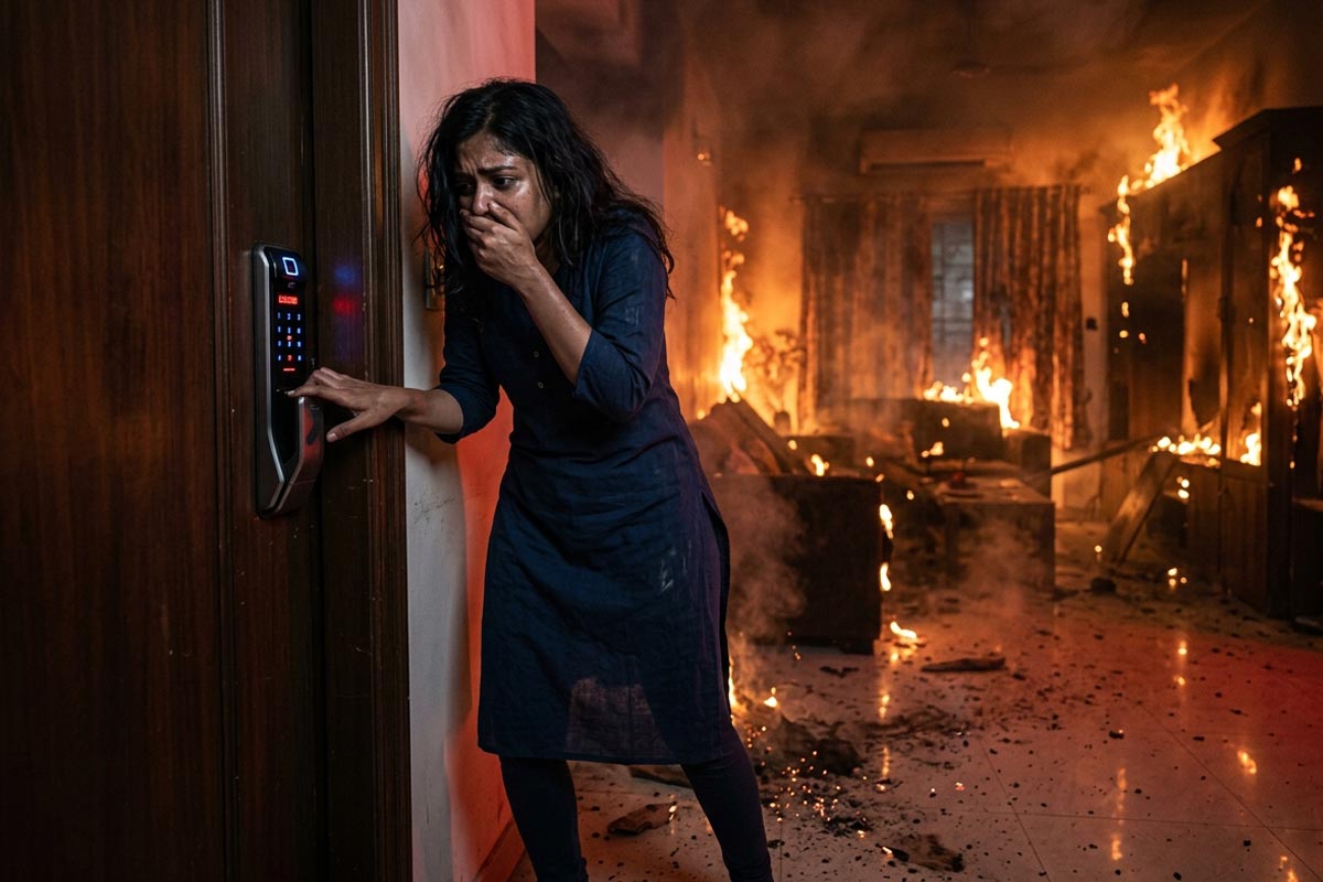 Smart locks turn modern buildings into fire traps