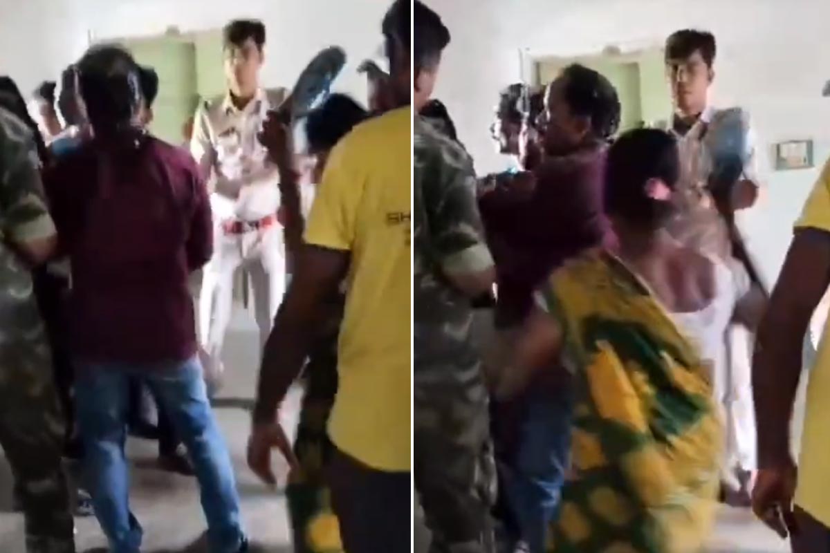পালিয়েও বাঁচলেন না, বাড়ি ফিরতেই তৃণমূল নেতাকে জুতোপেটা মহিলাদের! ভাইরাল ভিডিও
