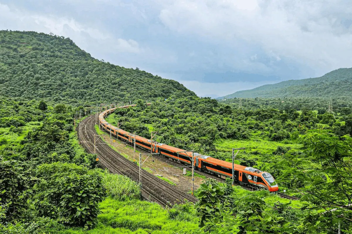 Vande Bharat Express scenic monsoon journey