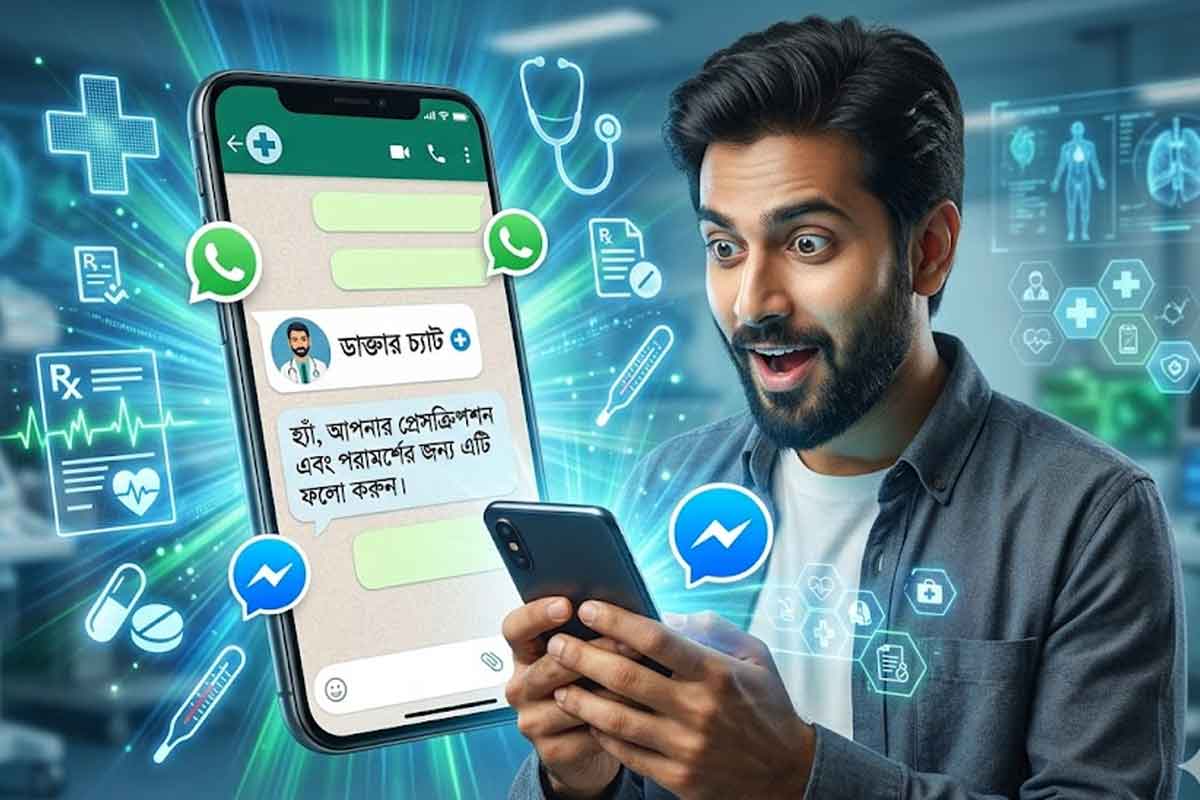 সামান্য জ্বরেও ডাক্তারের কাছে যান? এবার হোয়াটসঅ্যাপ-ফেসবুকেই মিলবে স্বাস্থ্য সংক্রান্ত পরামর্শ!