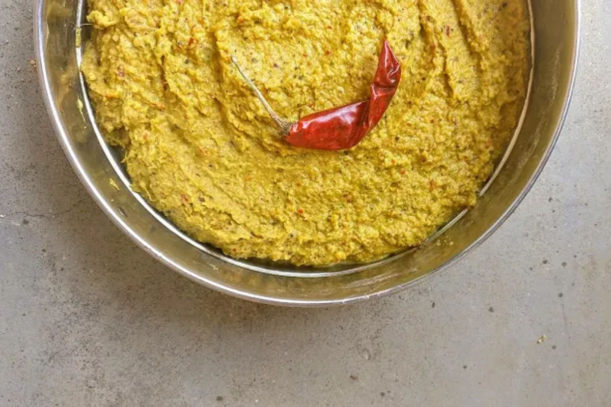 recipe for unique raw banana peel chutney