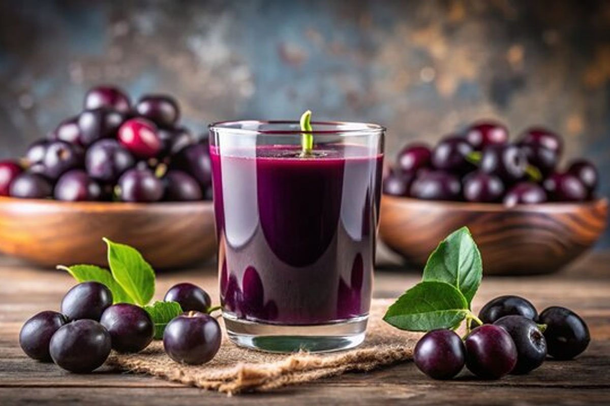 Learn how to make a Jamun drink at home.
