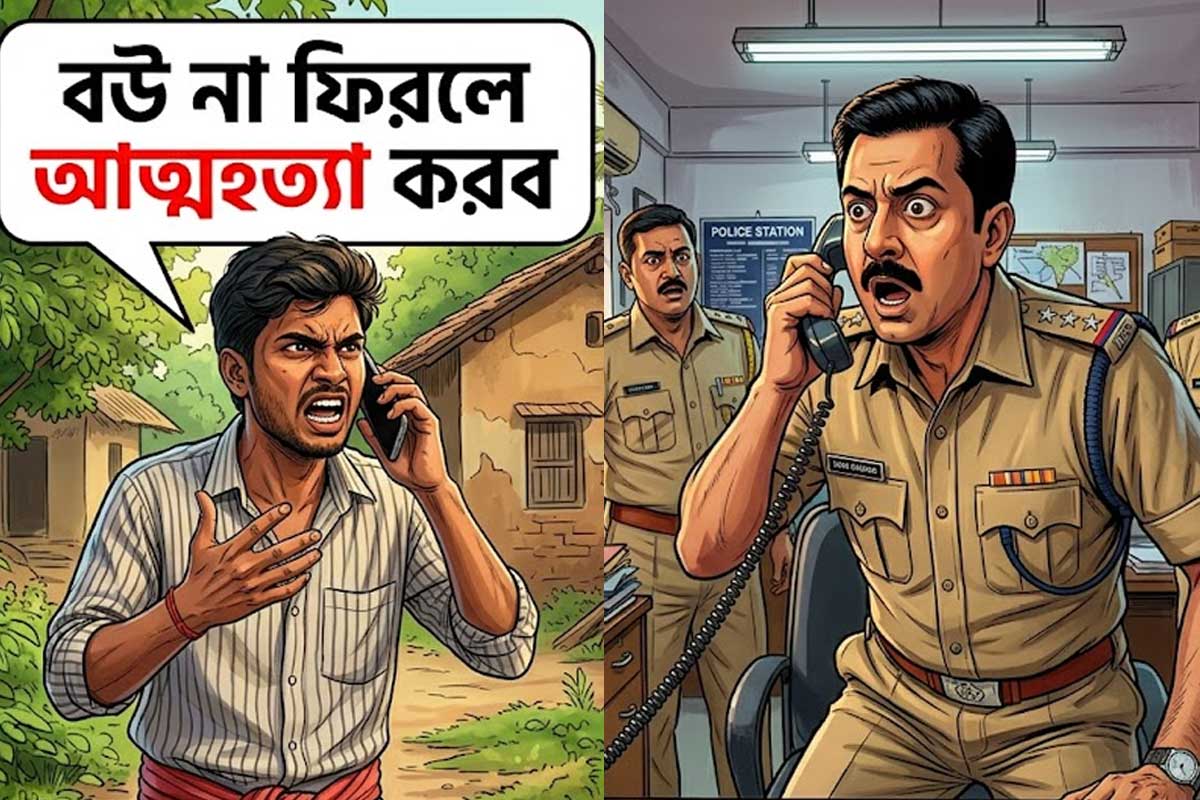‘বউ না ফিরলে আত্মহত্যা করব’, থানায় ফোন পুরুলিয়ার ‘বউপাগলা’ যুবকের! তারপর…