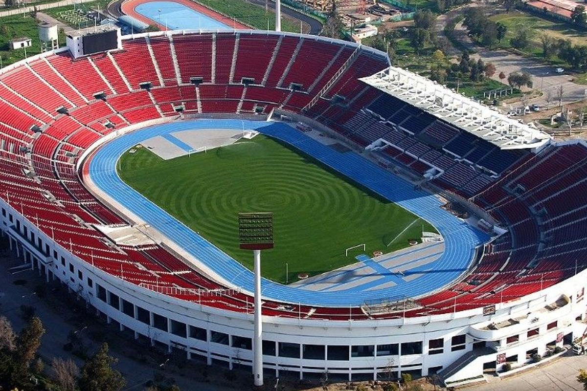 The Estadio Nacional in Chile in the present day