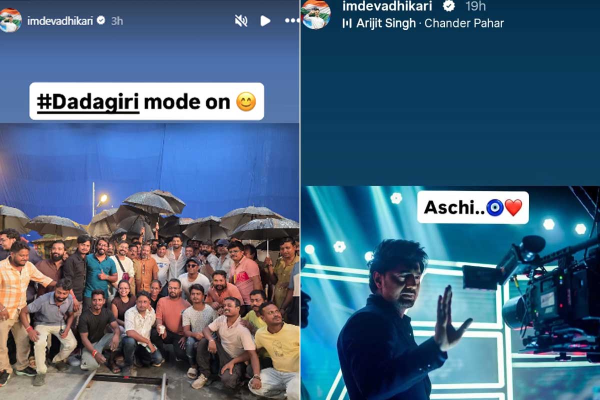 শুটিং ফ্লোরে দেবের ‘দাদাগিরি’, টিমের সঙ্গে ছবি পোস্ট করে নতুন ‘দাদা’ লিখলেন…