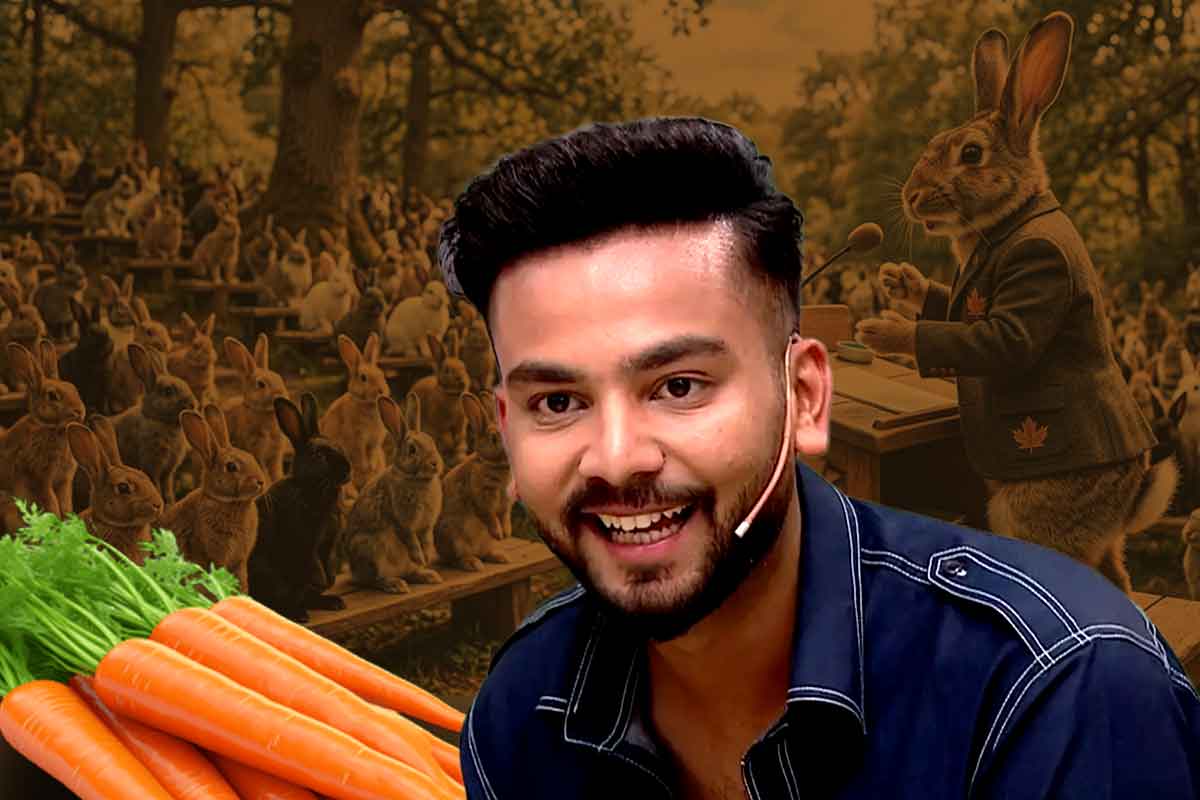 ‘ফ্রিতে গাজর দেব’, ‘খরগোশ জনতা পার্টি’ খুলে নিজেকে ‘প্রধানমন্ত্রী’ ঘোষণা এলভিশ যাদবের