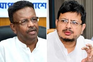 বিধানসভায় ফিরহাদের সঙ্গে বৈঠক, বেরিয়ে এসে ঋতব্রত বললেন, ‘এবার ৬৫’