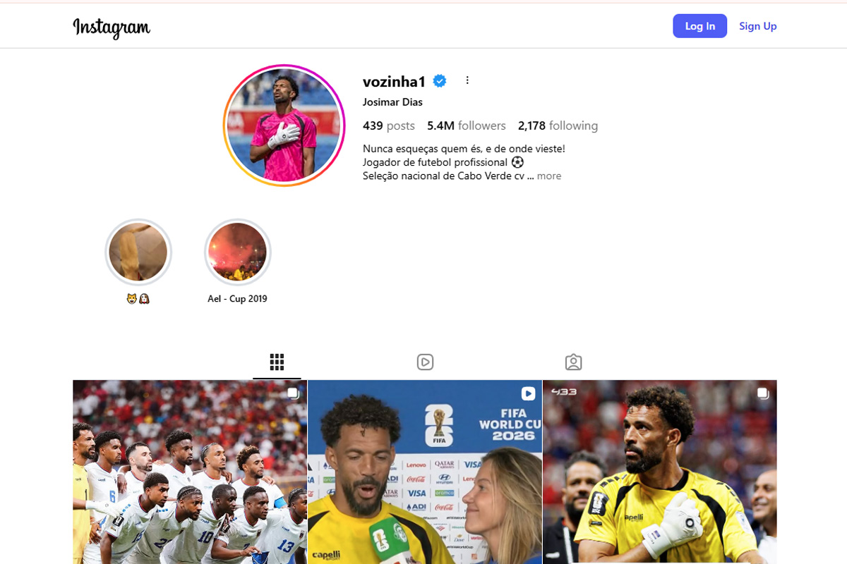 Vozinha gained 10 times more followers than his country's population