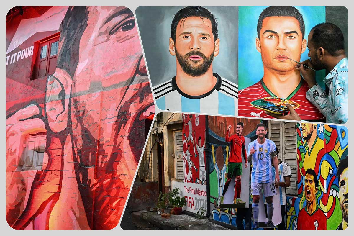 FIFA World Cup 2026: Kolkata graffiti wall's photo posted by FIFA