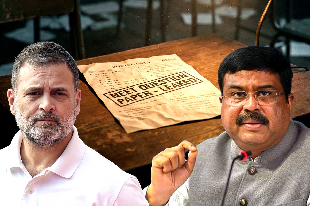 ‘পড়ুয়াদের মধ্যে আতঙ্ক ছড়াচ্ছেন’, নিট প্রশ্নফাঁস কাণ্ডে উলটে রাহুল গান্ধীকে তোপ কেন্দ্রীয় শিক্ষামন্ত্রীর