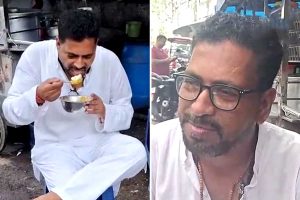 ‘খিদে পেয়ে গিয়েছিল’, ফুটপাতের দোকানেই মুড়ি-ঘুগনি, ডিমে প্রাতঃরাশ মন্ত্রী শংকরের