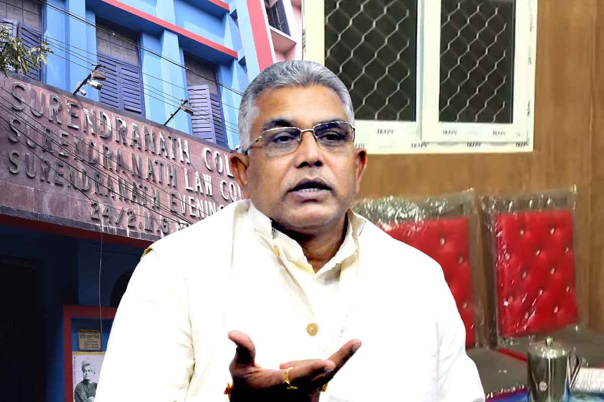 সুরেন্দ্রনাথ কলেজেই মাসাজ পার্লার! তৃণমূল নেতার বিলাসবহুল ‘ওয়ো’ দেখে কী বলছেন দিলীপ?