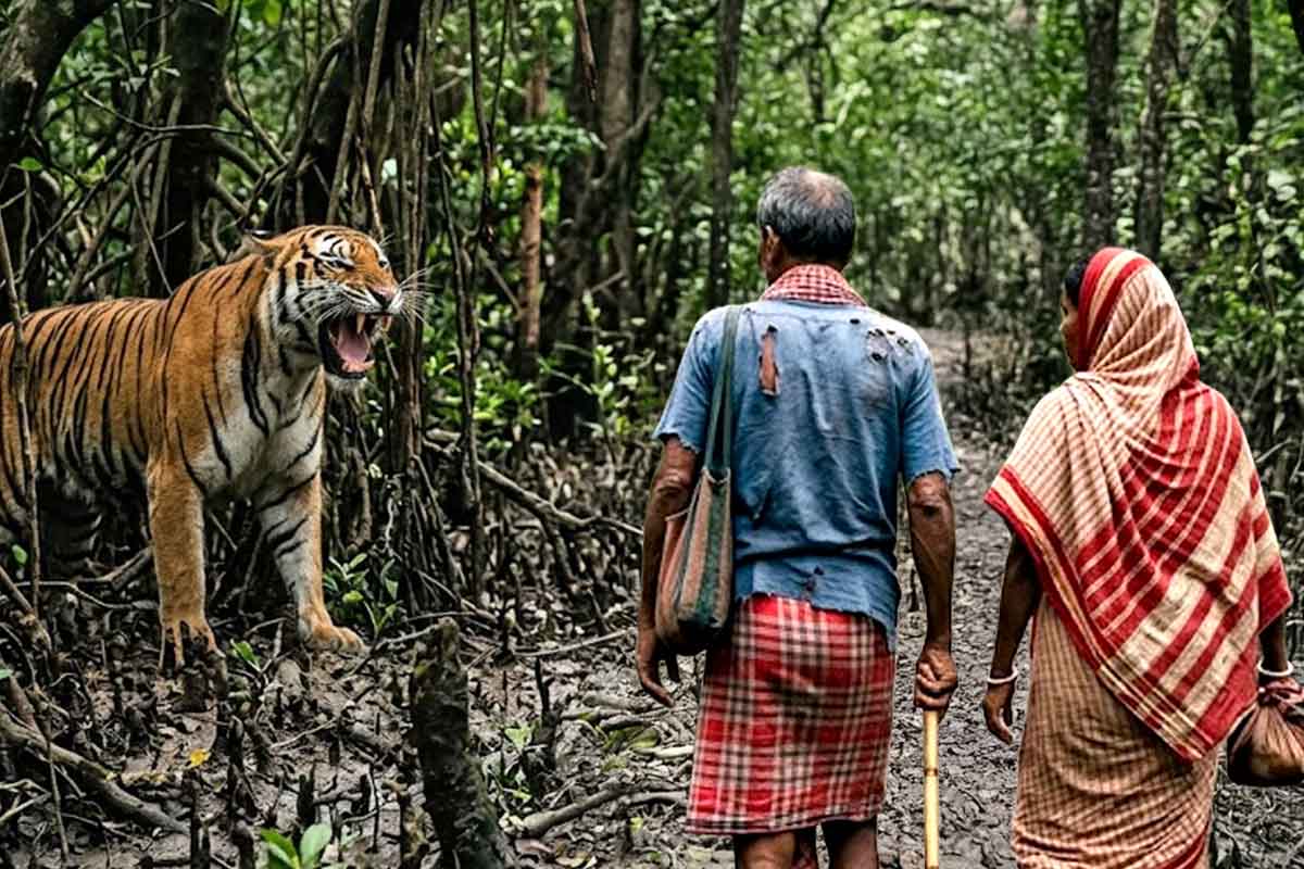 সুন্দরবনের গভীর জঙ্গলে বধূর উপর হামলা বাঘের, বাঁচাতে প্রাণপণ লড়াই স্বামীর, তারপর…