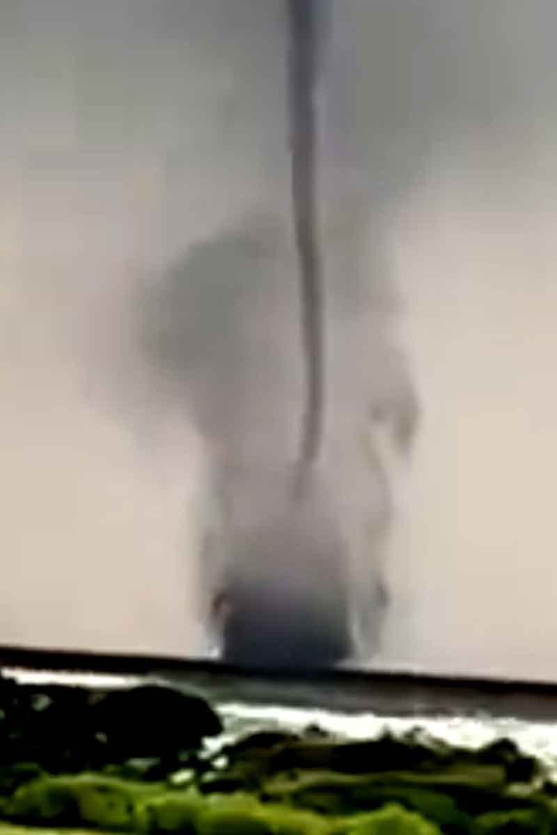 Twin Tornadoes in Hooghly River