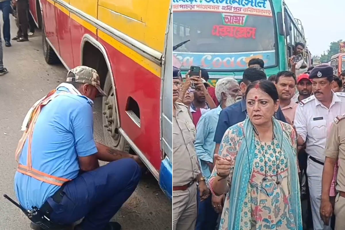 অগ্নিমিত্রার অনস্পট অ্যাকশন! আসানসোলে ফুটপাত দখল-অবৈধ পার্কিং রুখতে ধমক মন্ত্রীর, বাসে লাগালেন কাঁটা