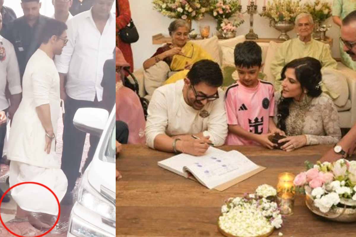 পাঞ্জাবি-ধুতির সঙ্গে পায়ে ভারী নুপূর, তৃতীয় বিয়ের সাজে কী বার্তা দিলেন আমির?