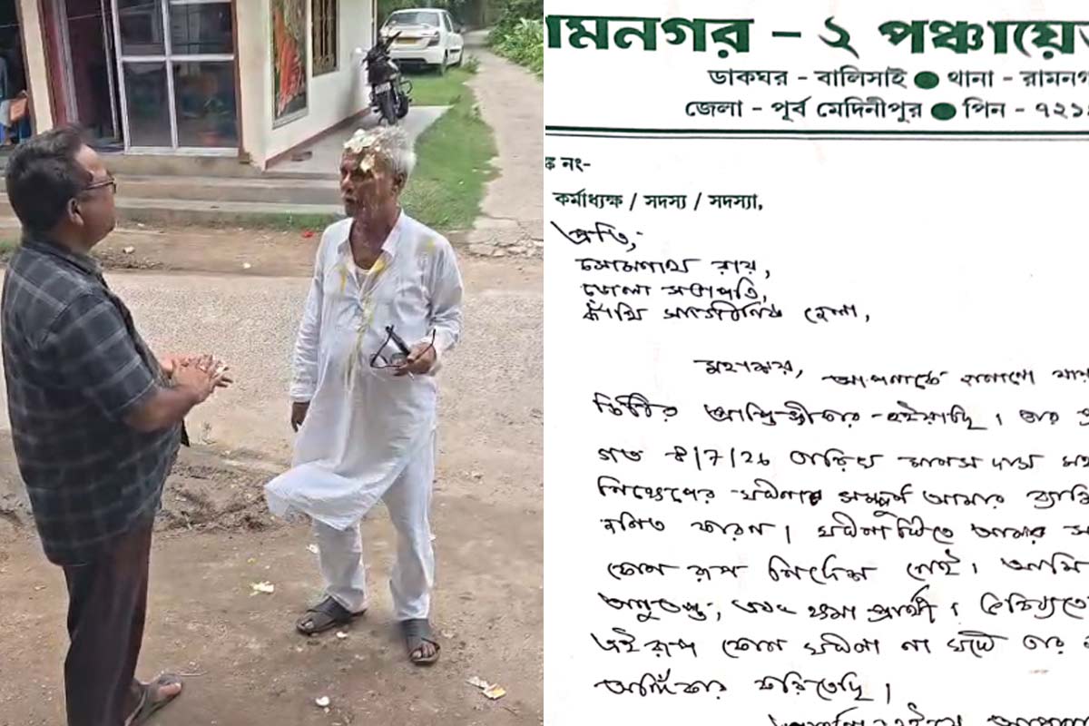 ডিম ছোড়ায় বাধা দিতেই বিজেপি নেতার হুঙ্কার, ‘সরকারি নির্দেশ, ইনচার্জে আছি’, তারপর যা হল…