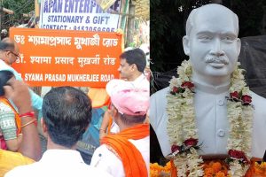 রামপুরহাটের ‘দুমকা রোড’ এখন শ্যামাপ্রসাদের নামে, জন্মদিবসে মূর্তি স্থাপন করে ঘোষণা বিধায়কের