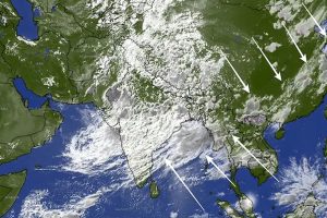 ভারত থেকে দক্ষিণ কোরিয়া পর্যন্ত ১০ হাজার কিমি দীর্ঘ মেঘ! উপগ্রহ চিত্র দেখে শঙ্কিত বিজ্ঞানীরা