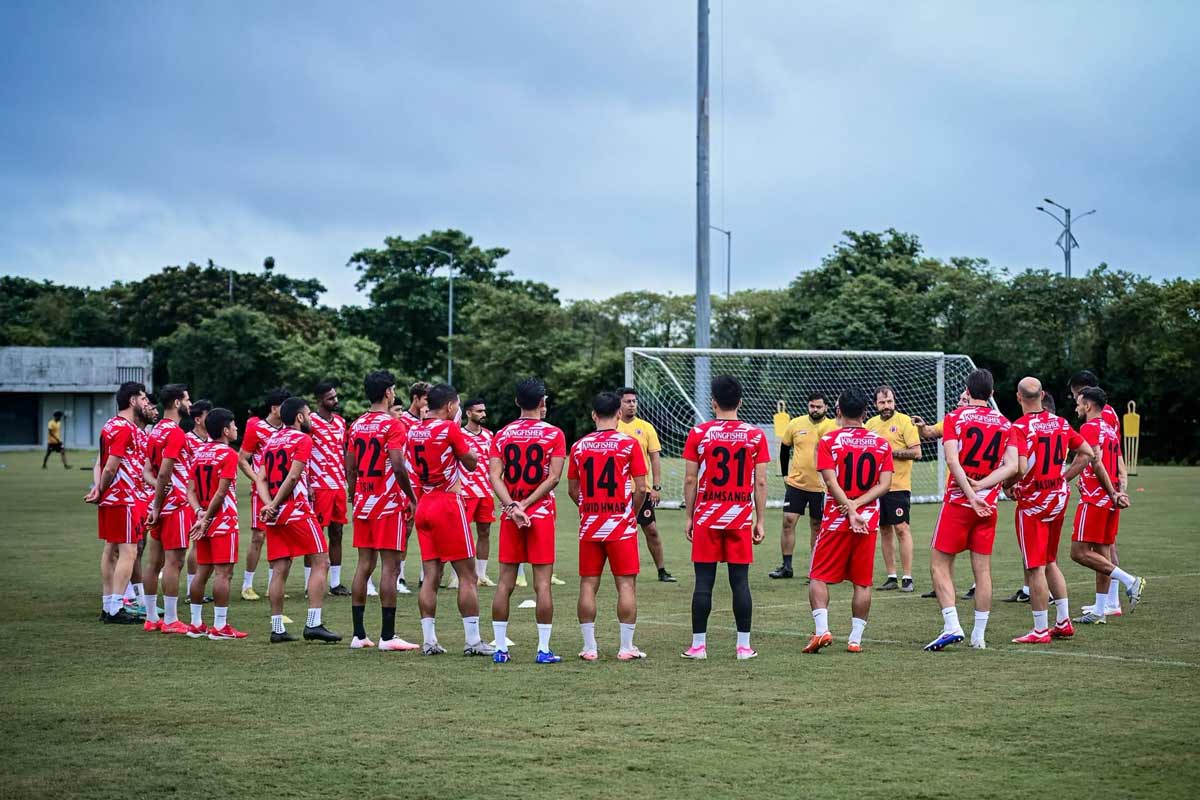 East Bengal in practice session ahead of Durand Clash against CISF Protectors