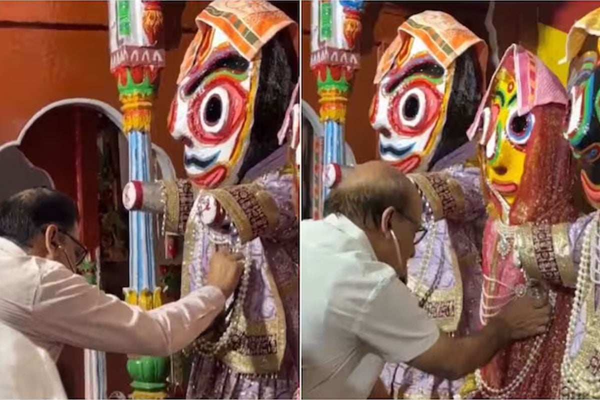 স্টেথোস্কোপে জগন্নাথ দেবের স্বাস্থ্যপরীক্ষা উত্তরপ্রদেশের চিকিৎসকের! ভাইরাল ভিডিও