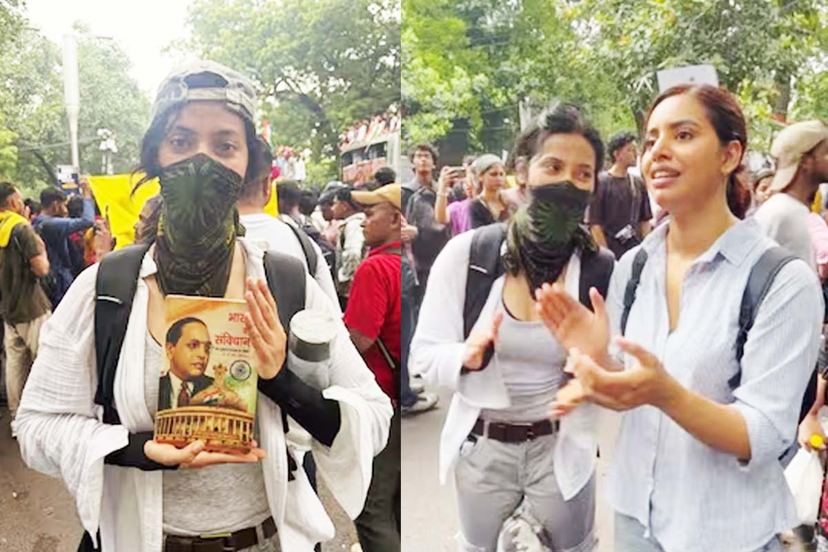 Khushboo Patani allegedly faces lathicharge during CJP protest