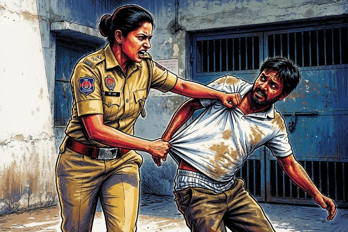 খড়দহে ‘লেডি সিংঘম’কে যৌনাঙ্গ প্রদর্শন! যুবকের কলার ধরে থানায় মহিলা পুলিশকর্মী