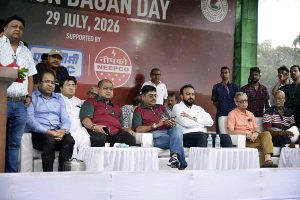 ‘ভারতীয় ফুটবলের প্রকৃত জন্মদিন’, মোহনবাগান দিবসে আবেগী শীর্ষকর্তারা, ক্লাব তাঁবুতে ক্রীড়ামন্ত্রী 