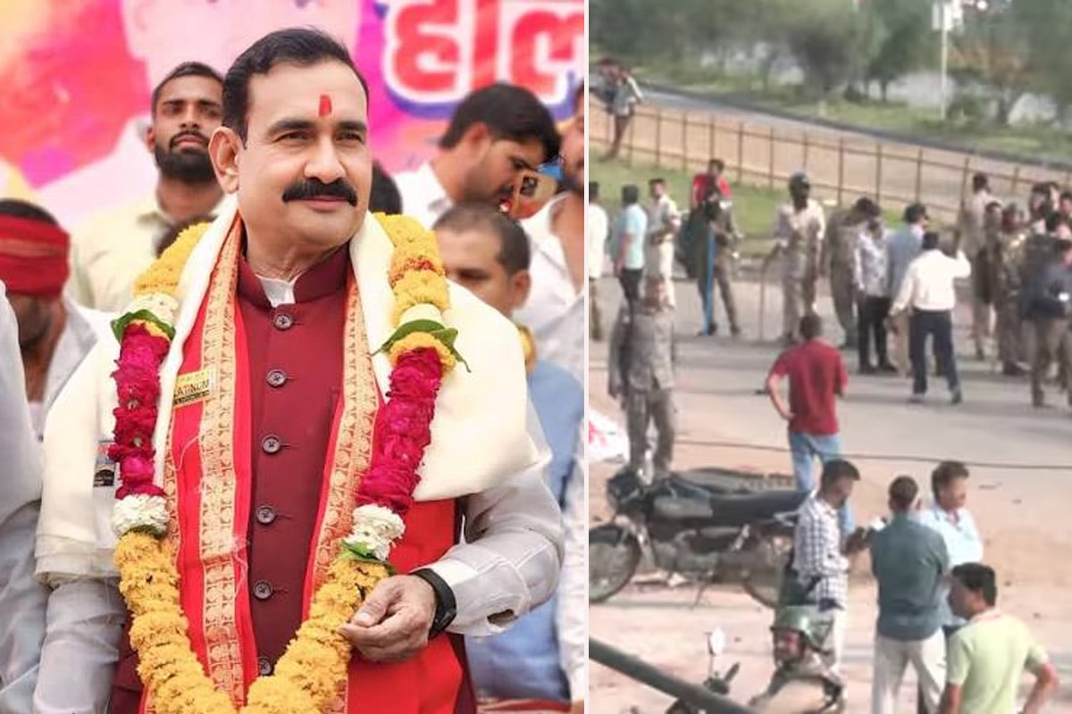 প্রাক্তন মন্ত্রী টিকিট না পাওয়ায় ক্ষোভ, মধ্যপ্রদেশে পুলিশ পেটাল বিজেপি কর্মীরা, মোদি জমানায় বিরল ছবি