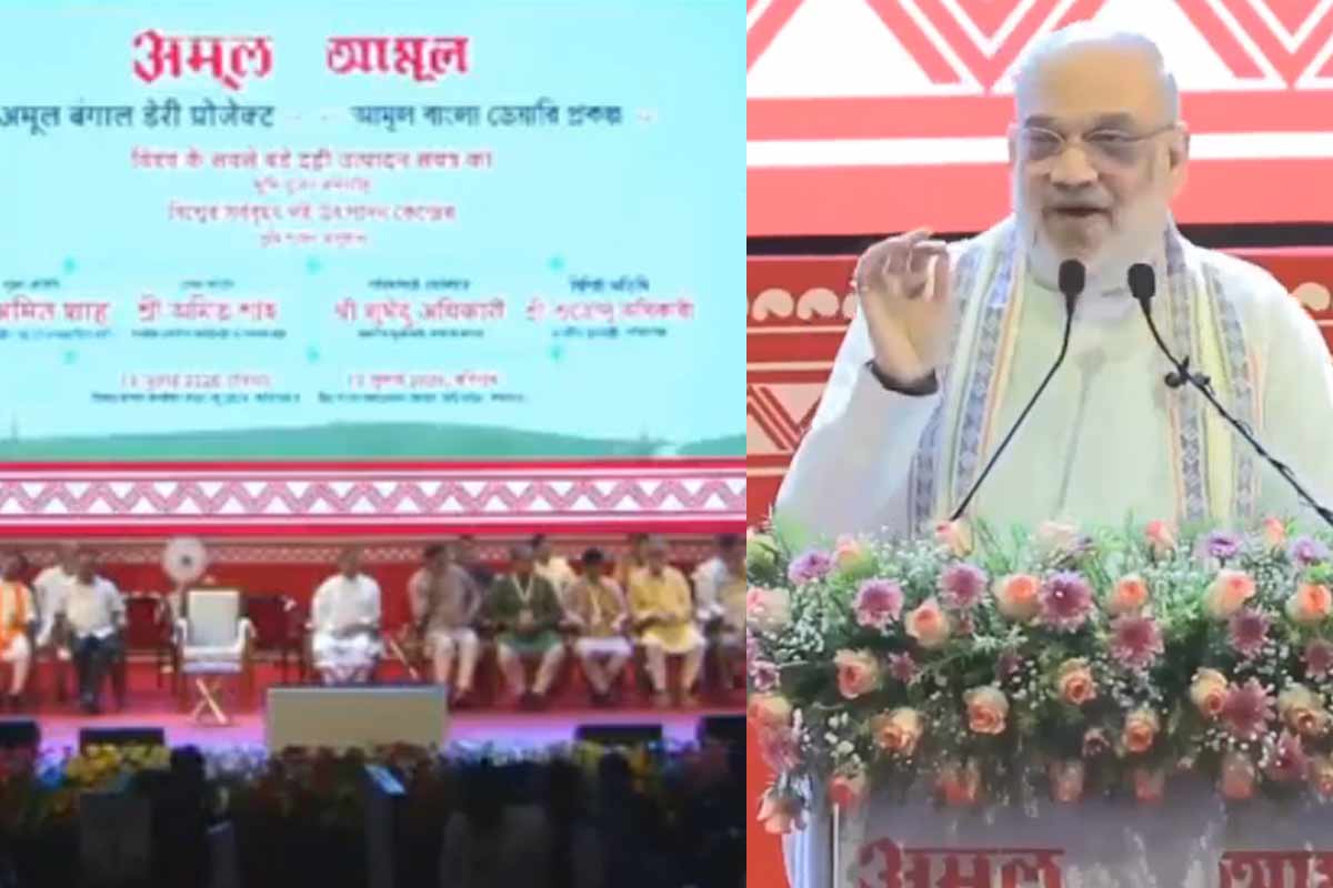 বঙ্গজয়ের উপহার! ‘মিষ্টি দইয়ে মিষ্টিমুখ করালাম’, আমুল প্ল্যান্ট উদ্বোধনে বললেন শাহ