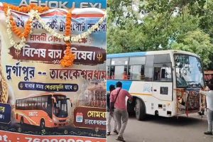 বিনামূল্যে দুর্গাপুর-তারকেশ্বর বাস পরিষেবা, শ্রাবণী মেলায় উদ্যোগ বিজেপি বিধায়কের