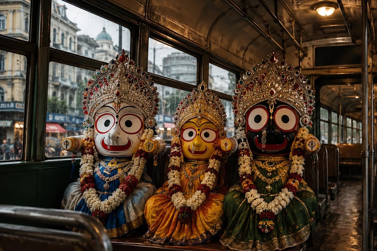 গড়িয়াহাট থেকে শ্যামবাজার! রথযাত্রায় ট্রামে চড়ে শহর ঘুরবেন জগন্নাথ-বলরাম-শুভদ্রা
