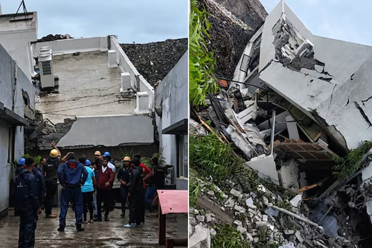 পুণেতে ভারী বৃষ্টির মাঝেই ধসে গেল জঞ্জালের পাহাড়! ভাঙল বাড়ি, চাপা পড়ে বহু মৃত্যুর আশঙ্কা