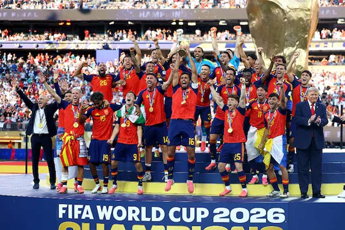 Spain football team won the FIFA World Cup 2026
